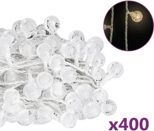 VidaXL Lichtsnoer met 400 LED's 8 functies warmwit 40 m