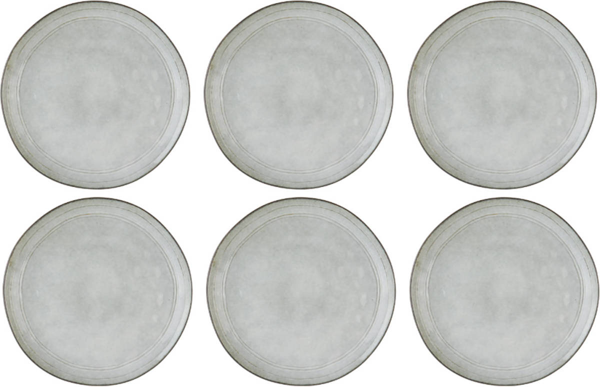 OTIX Diner Bordenset - 6 Persoons - Blauw - 26,5cm - Keramiek - BLUEBELL