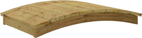 VidaXL Tuinbrug 110x74 cm geïmpregneerd massief grenenhout