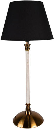 HAES deco - Tafellamp - Dramatic Chic - Vintage / Retro Lamp, Ø 22x53 cm - Bureaulamp, Sfeerlamp, Nachtlampje
