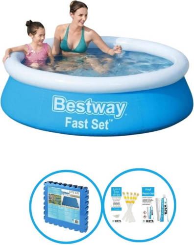 EXIT Toys Bestway Zwembad Fast Set 183x51 cm - Inclusief accessoires