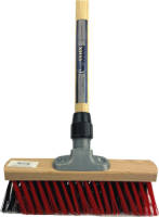 Synx Tools Harde X Bezem 30cm - Tuinbezem - Straatbezem - Bezems - Besem Veger - Buiten Bezem met steel 140 cm