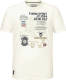 Jan Vanderstorm T-shirt Plus Size Valteri met printopdruk wit