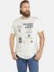 Jan Vanderstorm T-shirt Plus Size Valteri met printopdruk wit