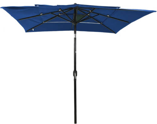 The Living Store Parasol 3-laags Bescherming - UV-Bestendig Polyester - Aluminium Paal en Baleinen - Inklapbaar