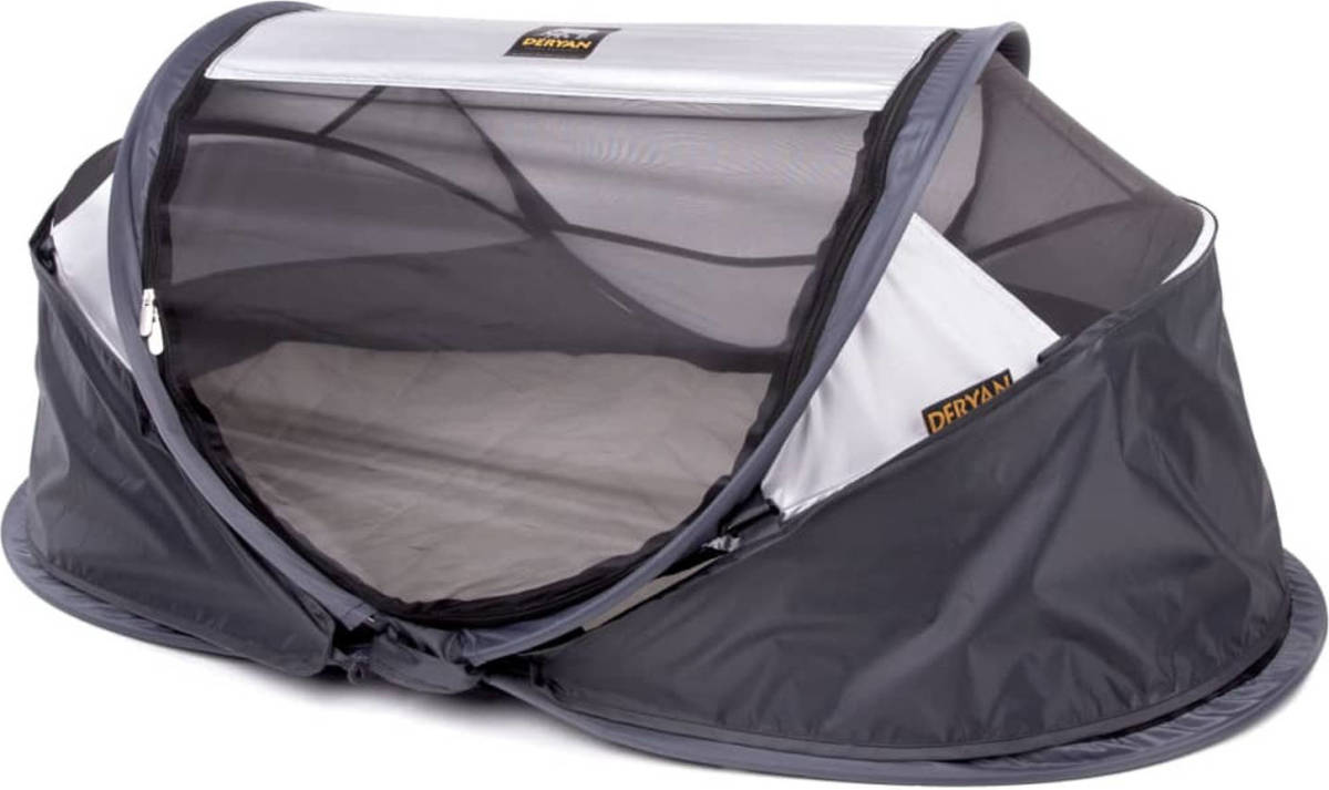 DERYAN Windscherm Baby Luxe 100x30x0,5 cm grijs
