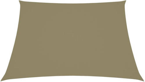 The Living Store Zonnezeil - Oxford Stof - 3/5 x 4 m - Beige - Waterbestendig