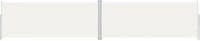 The Living Store Zijluifel Uittrekbaar 200 x (0-1000) cm Crème - UV-bestendig Polyester - Staal - Aluminium