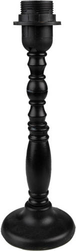 HAES deco - Lampenvoet - Formaat Ø 10x30 cm , kleur Zwart - Hout - E27/max 1x60W