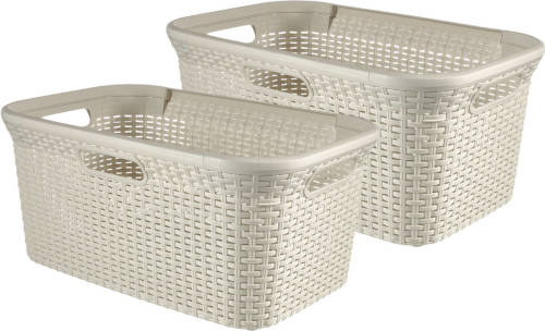 Curver Style Wasmand - 45L - 2 stuks - Wit