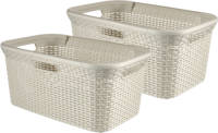 Curver Style Wasmand - 45L - 2 stuks - Wit