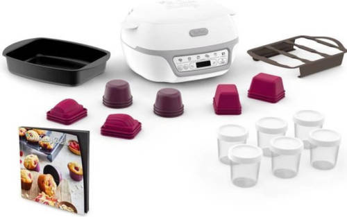 Tefal KD812110 Cake Factory Délices Zilver Taartapparaat, 5 automatische programma's + handmatige modus