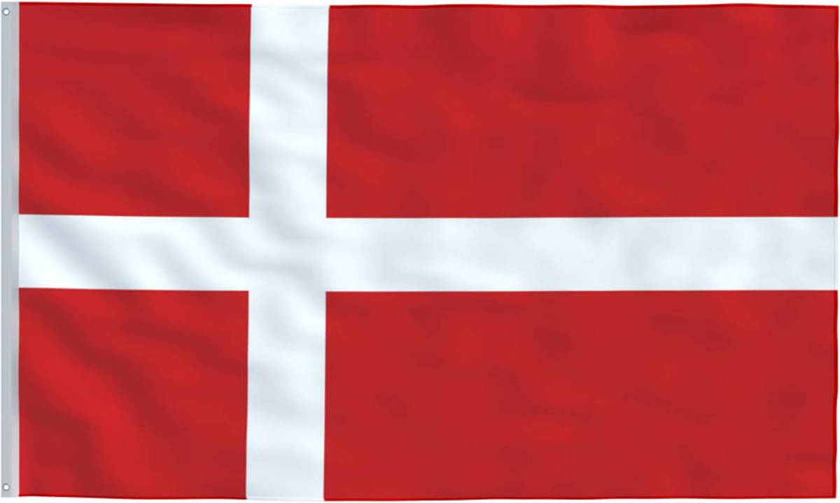 VidaXL Vlag Denemarken 90x150 cm