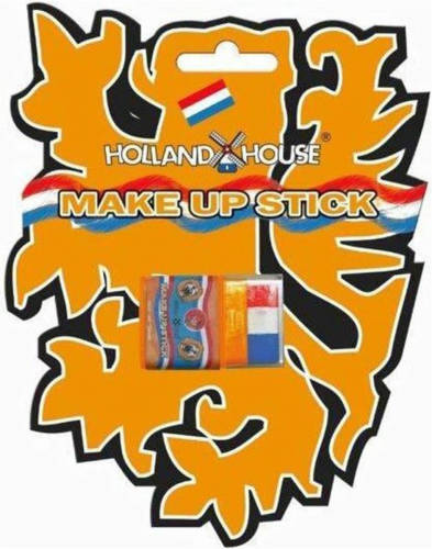 Benza Make-up schmink Stick Rood Wit Blauw Oranje Koningsdag Voetbal