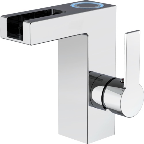 SCHÜTTE SCH??TTE LED-wastafelmengkraan met watervaluitloop ORINOCO chroom