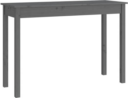 VidaXL Wandtafel 110x40x75 cm massief grenenhout grijs