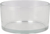 DK Design Schaal/vaas laag model - cilinder vorm - D15 x H8 cm -A transparant glasA?A  - Vazen