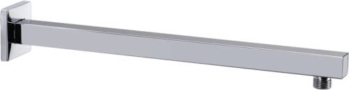 VidaXL Douchearm vierkant 40 cm roestvrij staal 201 zilverkleurig