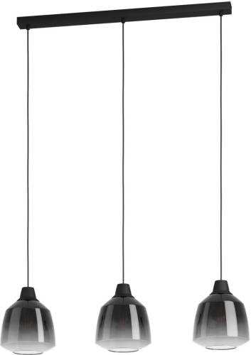 Eglo Sedbergh Hanglamp - E27 - 90 cm - Zwart - Glas