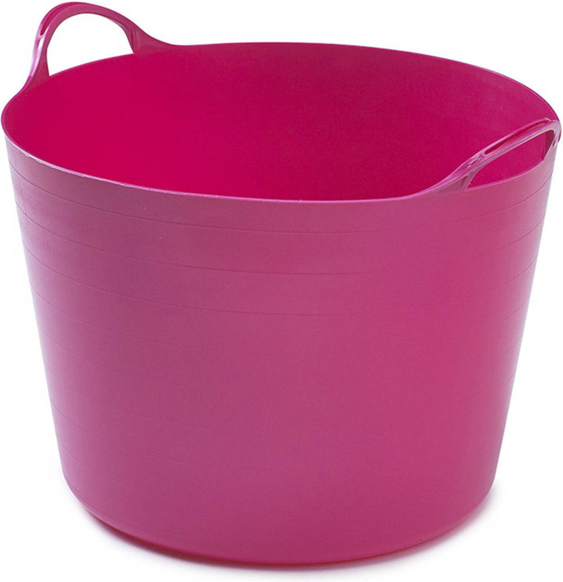 Whitefurze Flexibele emmer - 39 liter - Kunststof - Roze - 43 x 49 x 37 cm - Wasmanden