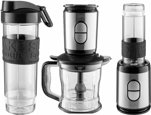Botti Flavio 2 in 1 blender en hakmolen - Blender to go - 500W - zwart