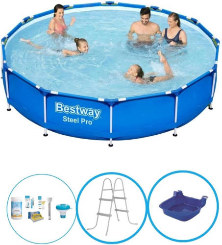 EXIT Toys Bestway Zwembad Steel Pro 366x76 cm - Zwembad Bundel