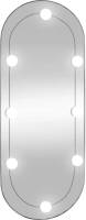 VidaXL Wandspiegel met LED's ovaal 30x70 cm glas