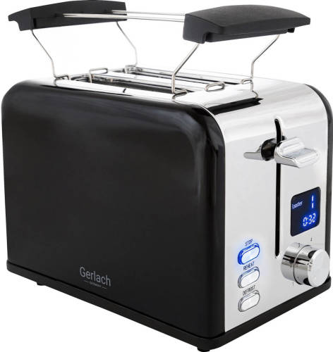 Gerlach 3221b - Broodrooster met LCD Display - zwart