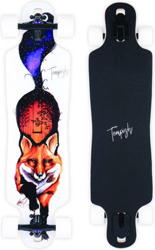 Tempish longboard Fox 82,5x21,5 cm hout wit/zwart