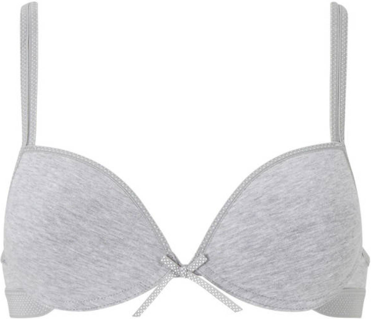 Boobs & Bloomers voorgevormde tienerbh grijs melange