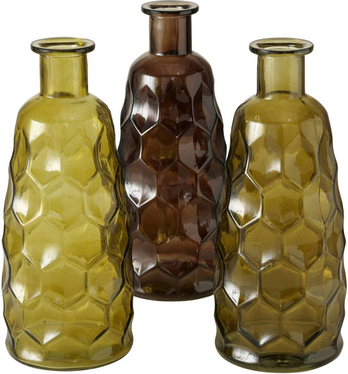 Deco by Boltze Boltze Home Vaas Judith H31cm glas groen