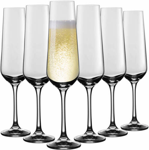 Florina Australia set van 6 exclusieve champagne glazen 260 ml Zeer luxe en elegante uitstraling