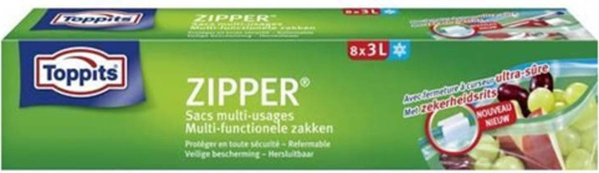 Toppits Zipper zakken 3L
