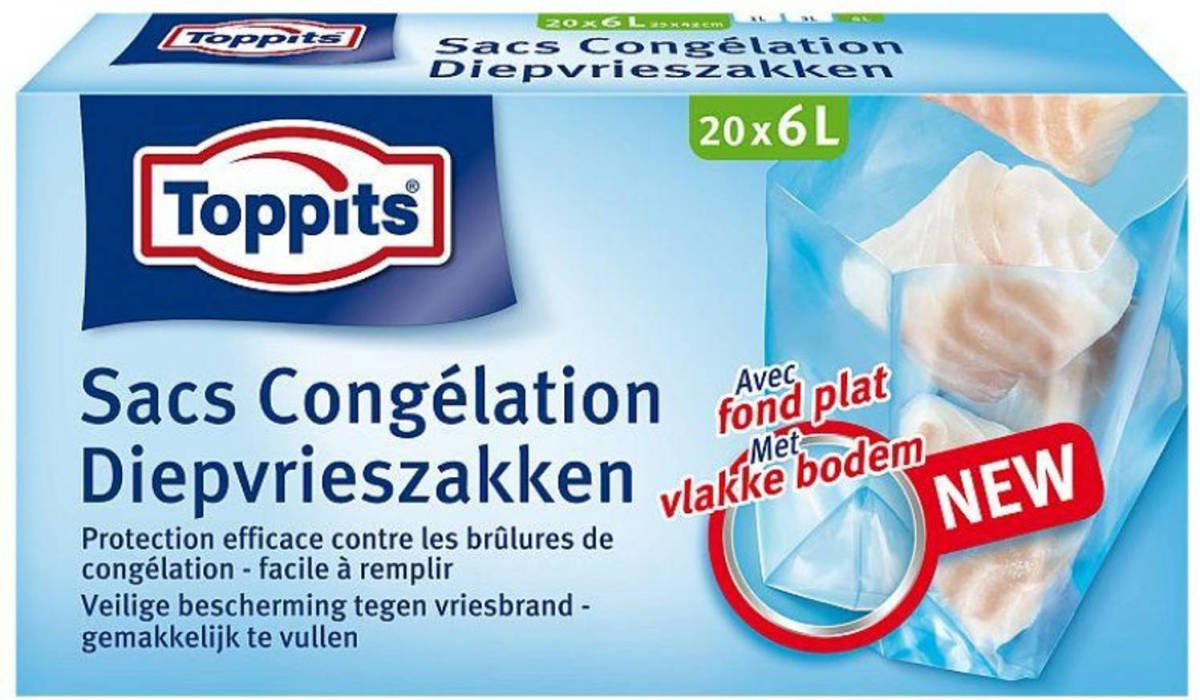 Melitta Toppits Diepvrieszakjes 6ltr 20 stuks