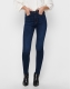 Only high waist skinny jeans donkerblauw