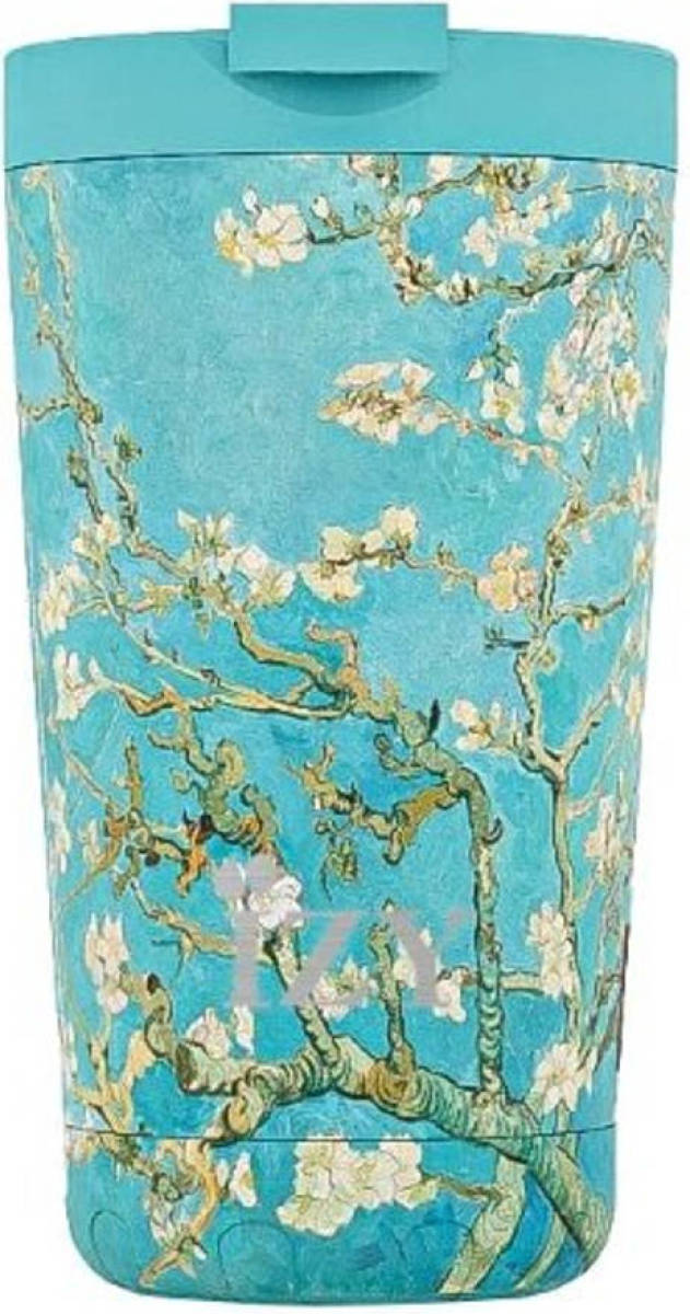 IZY - Thermosbeker 0.35L, RVS, Amandelbloesem van Gogh - IZY Art Collection