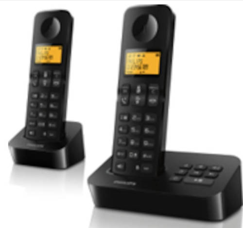 Philips Draadloze Telefoon D2652B/01 Dual - Antwoordapparaat - 1'6 Inch Display - Nummerherkenning - Sneltoetsen - Zwart