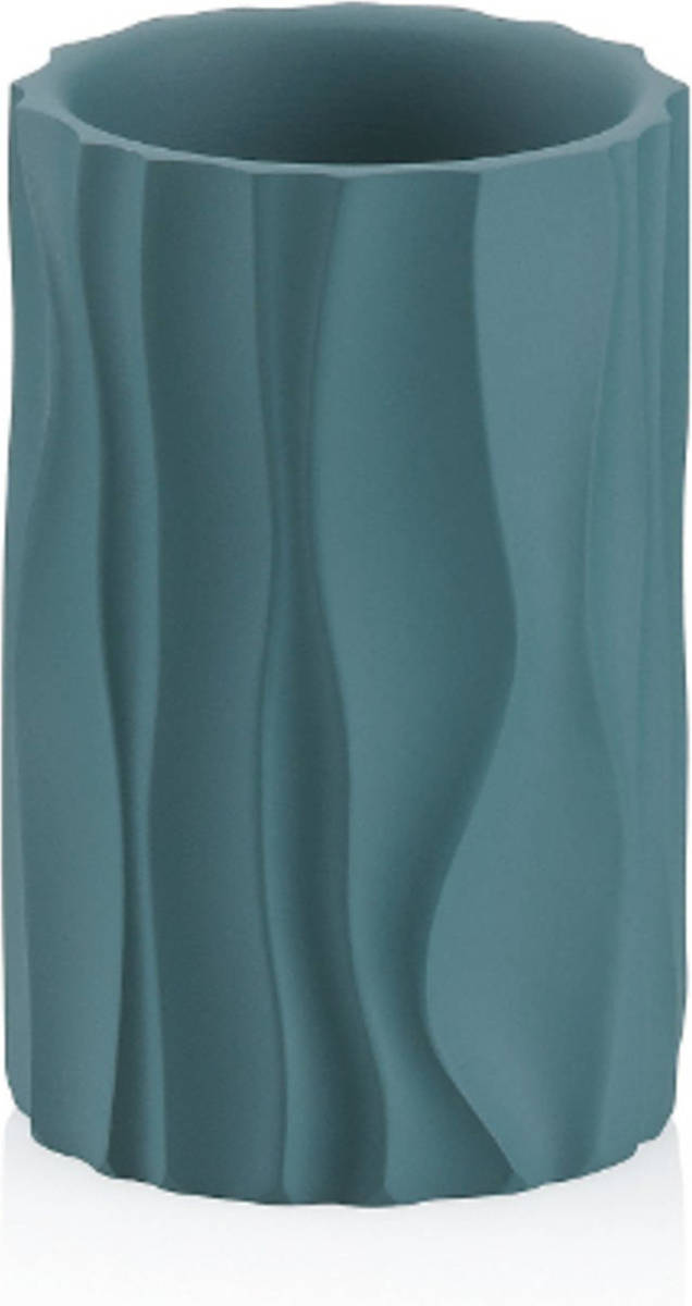 Kela - Badkamer Drinkbeker, Polyresin, Teal Blauw - Kela Merida