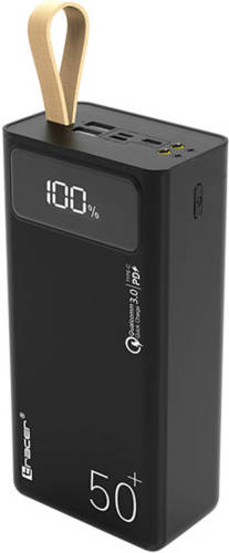 Tracer Powerbank met Snelle Laadfunctie Externe Batterij 50000mAh Quick Charge QC3.0