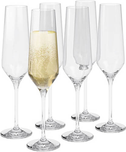 Eva Trio - Glazen voor Champagne, 0.26 L, Set van 6 - Eva Trio Legio Nova
