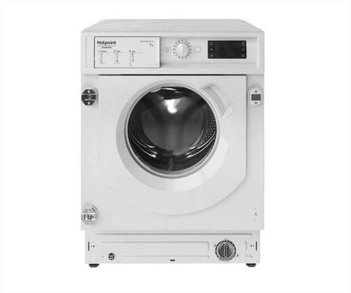 Hotpoint inbouw patrijspoort wasmachine BIWMHG71483EU - 7 kg - Inductiemotor - Breedte 60cm - Klasse D - 1400 tpm - Wit