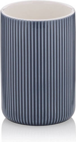 Kela - Badkamer Drinkbeker, Keramiek, Rook Blauw - Kela Ava