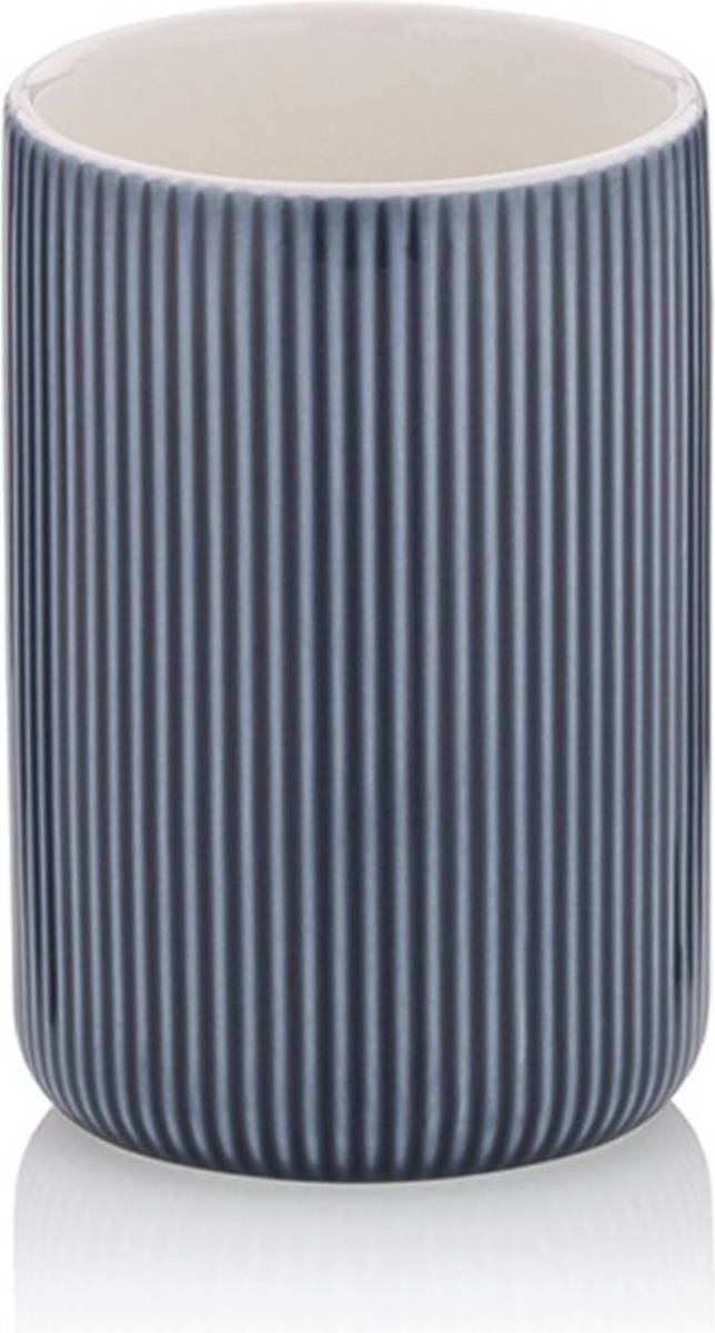 Kela - Badkamer Drinkbeker, Keramiek, Rook Blauw - Kela Ava