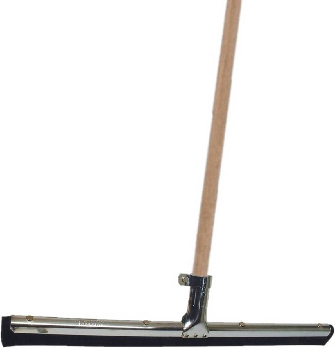 Betra Vloertrekker/douchetrekker voor water metaal/natuurrubber 45 cm met houten steel 130 cm - Vloerwissers