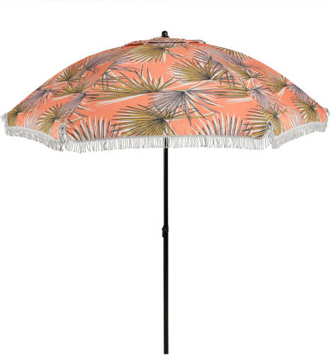 OSO Tuinmeubelen Mood collection parasol Palm leaves oranje - Ø220 cm