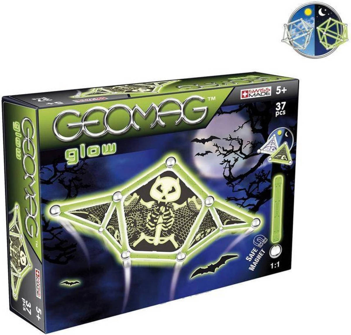 Geomag G331 - Magnetic Construction Game Glow 37-Delig