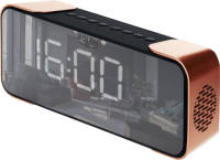 Adler AD 1190 - Koperkleurige draadloze wekker met radio