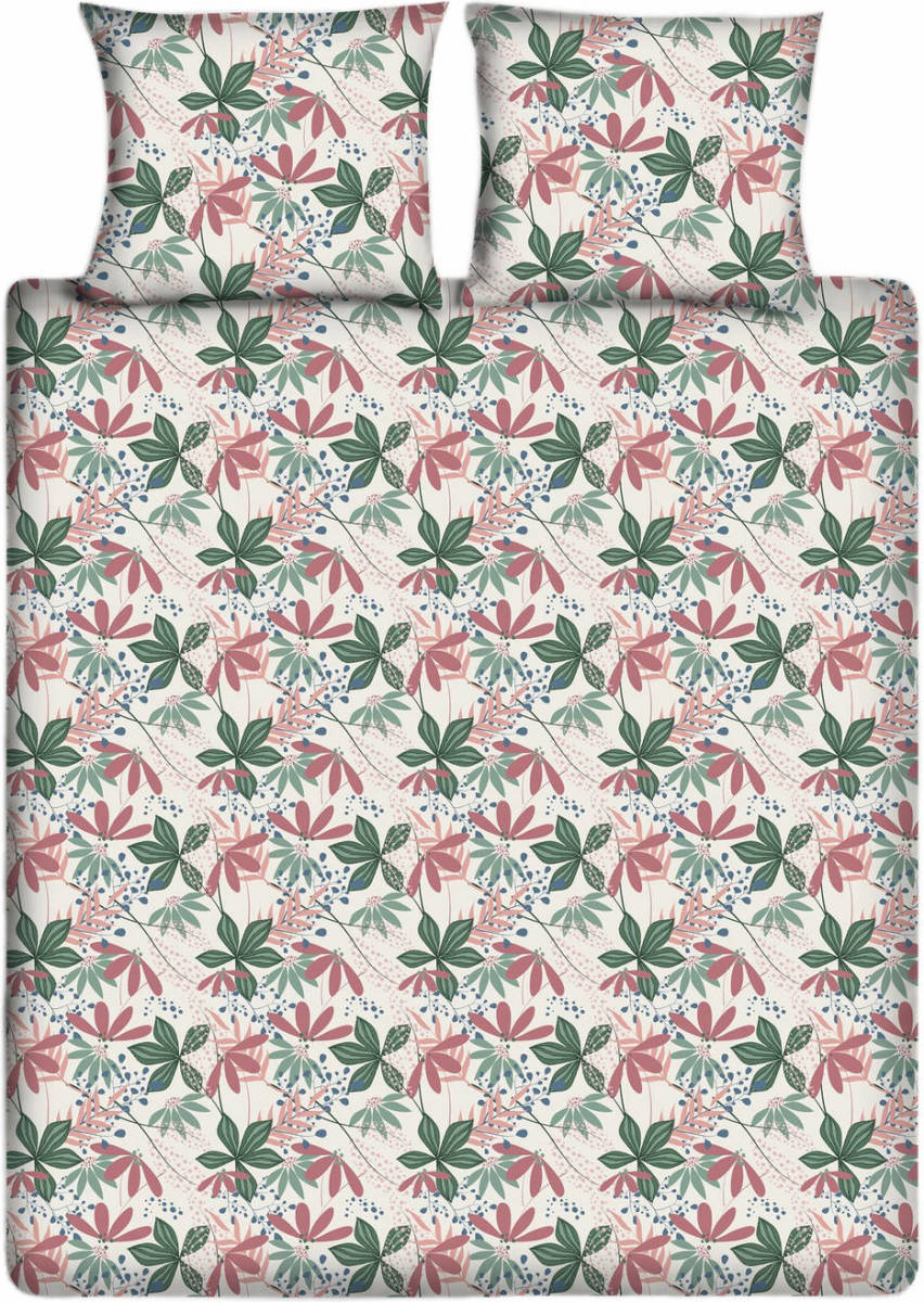 Ten Cate Katoenen Dekbedovertrek - 140x200/220 cm - Flower Vibes