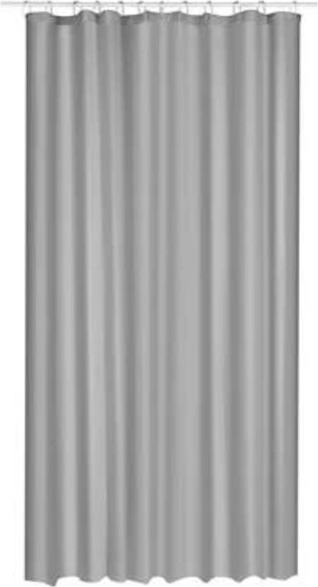 Marbeaux Douchegordijn - Anti Schimmel - met Ringen - Grijs - 180x200 cm - Polyester