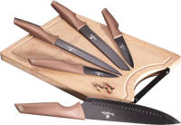 Berlinger Haus 2707- 6 delige keuken messenset met snijplank - Rose gold Collection